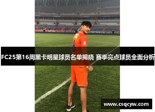 FC25第16周黑卡明星球员名单揭晓 赛季亮点球员全面分析
