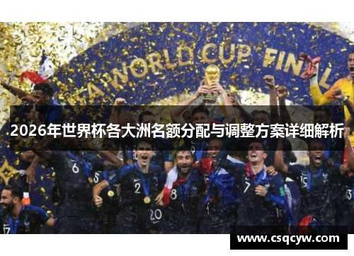 2026年世界杯各大洲名额分配与调整方案详细解析