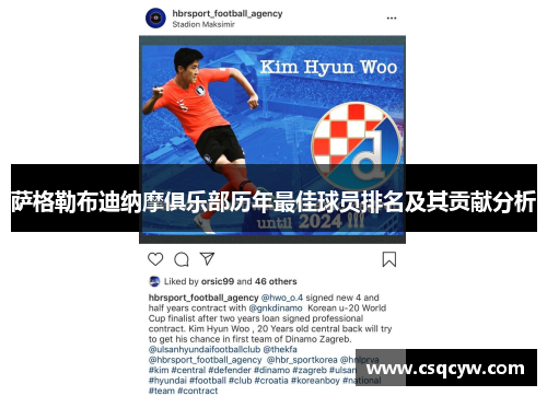 萨格勒布迪纳摩俱乐部历年最佳球员排名及其贡献分析